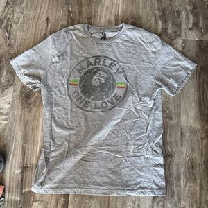 Gray Graphic T-Shirt with Iconic Design